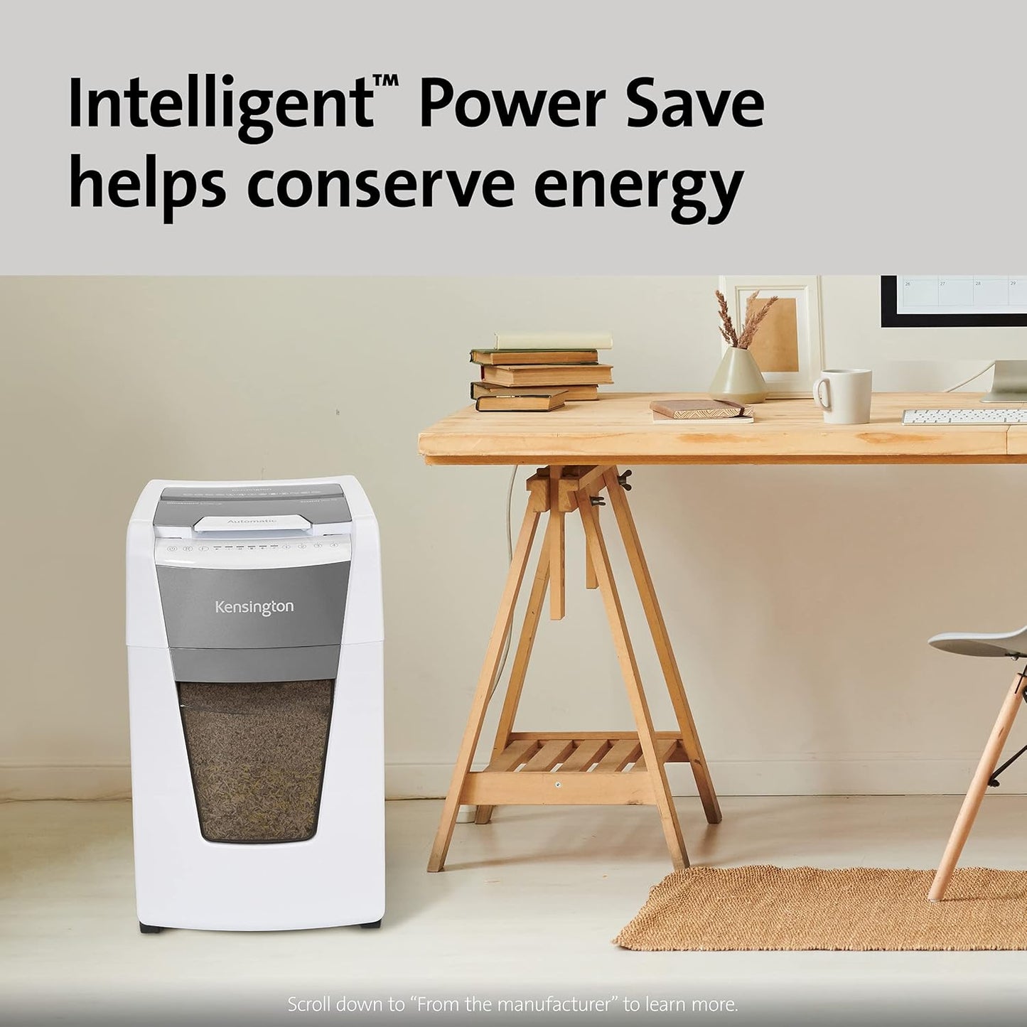 Kensington Paper Shredder - New OfficeAssist 300-Sheet Auto-Feed Micro Cut Anti-Jam Heavy Duty Shredder with 15.8 gallons Pullout Wastebasket, Lockable Chamber and 4 Casters (K52051AM)