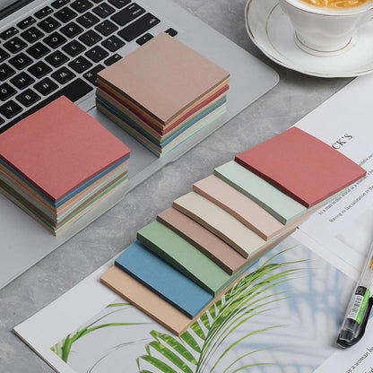 (24 Pack) Sticky Notes 3x3 in., Sticky Note Pads, Vintage Colors Self-Stick Notes Pads, Strong Adhesive, Recyclable, Easy to Post for Home, Office, Notebook