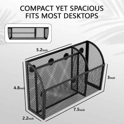 Magnetic Pencil Holder Markers Dry Erase Holder for Whiteboard 3-Grid Locker Organizer for Fridge, Home, School and Office