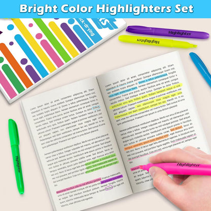 Duchong 30 Count Highlighters Assorted Colors, No Bleed Highlighter Markers for Teacher Students, Classroom Must Have, School Supplies for Adult Kids