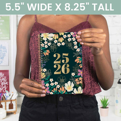 bloom daily planners 2025-2026 Academic Year Daily Planner (July 2025 - July 2026) - A5 Weekly & Monthly Calendar Agenda Organizer Book with Stickers - 5.5" x 8.25" - Blooming Wildly