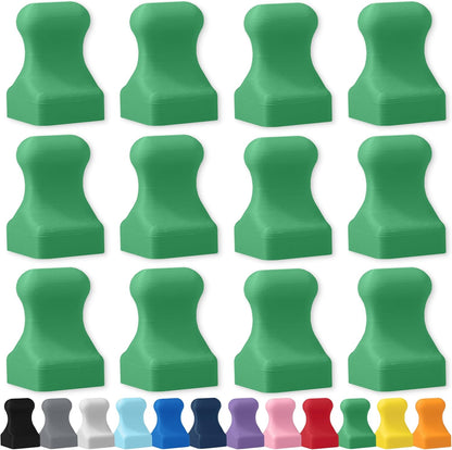 Glassboard Studio MiniPawn Magnet - Strong Neodymium Rare Earth Magnets for Fridge, Whiteboard, Locker & Magnetic Glassboards - Crafting & Office Use - Strong Fridge Magnets (Spring Green, 12)