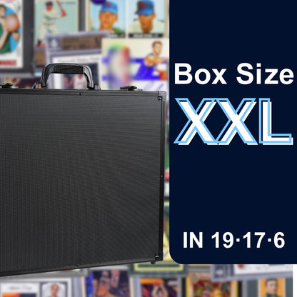 Premium Card Storage Box With Card Dividers For Trading Cards Holds 6000+ Trading Card Storage Box Suitable For Card with Sleeves (XXXXL)