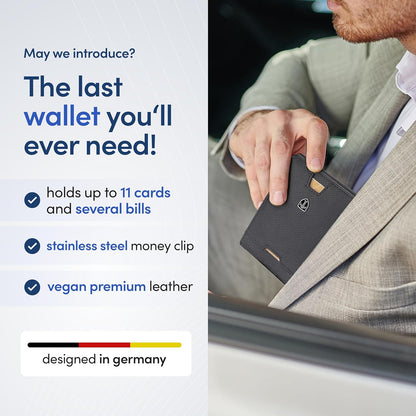 TRAVANDO Mens Wallet with Money Clip AUSTIN RFID Blocking Bifold Credit Card Holder for Men with Gift Box