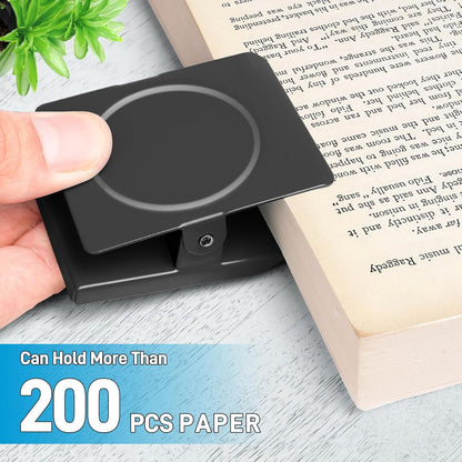 FINDMAG 2.2inch Extra Large Magnetic Clips, Magnet Clip Heavy Duty, Strong Magnet with Clips for Fridge, Whiteboard, Classroom, Kitchen, Home (Black, Pack of 8)