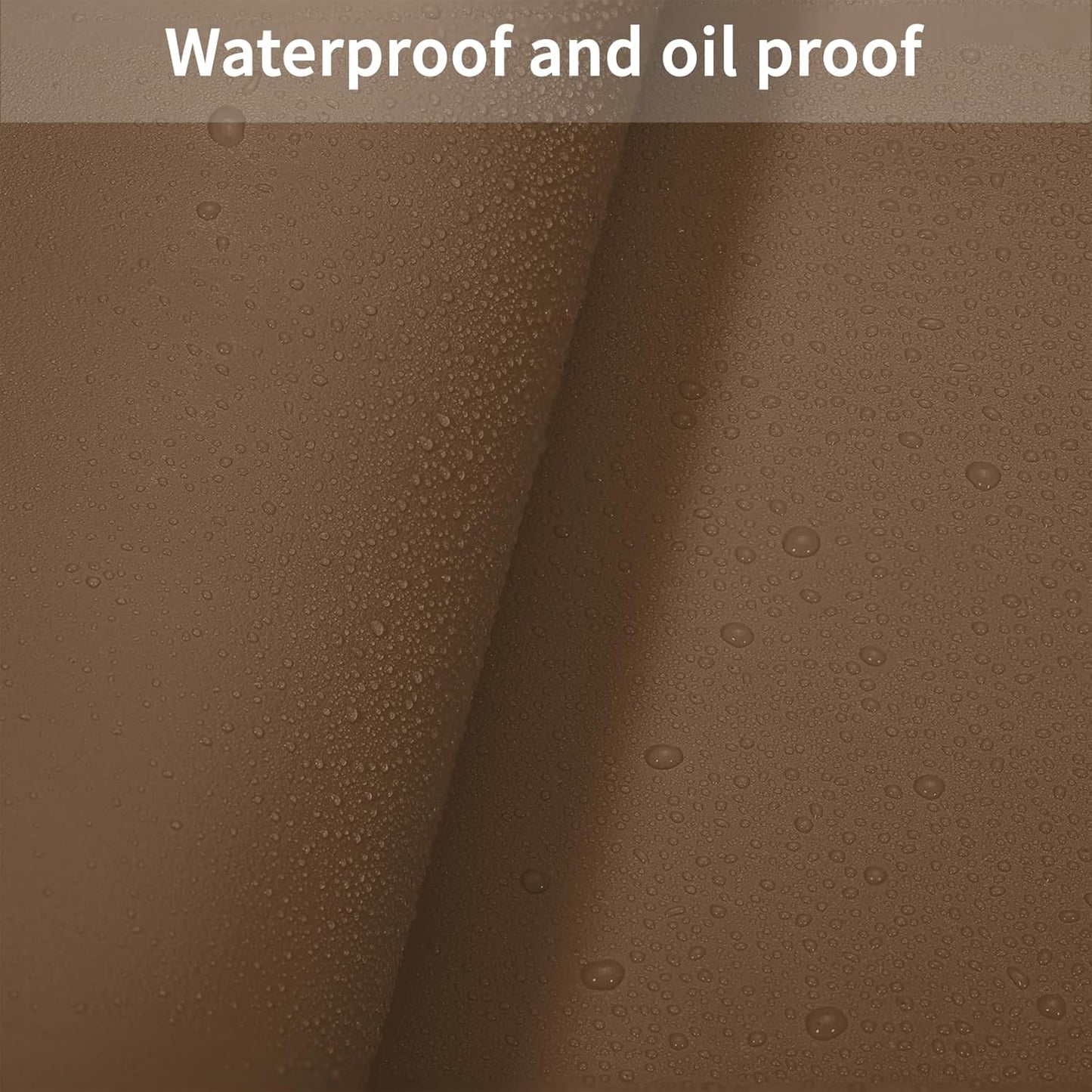 Leather Table Cover,1.8mm Thick,42x42 Inch Table Protector,Table Protector for Dining Room Table,Dining Table Cover,Table Cover Protector(Mud Color+Champagne Gold,42x42)