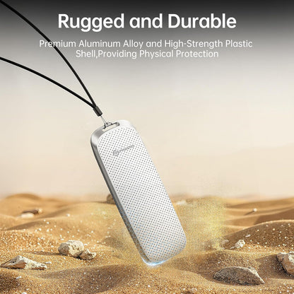 PHIXERO P10PRO External NVMe SSD 256GB, Up to 1050MB/s, USB 3.2 Gen2, Includes 2-in-1 USB C Cable, Portable Hard Drive for iPhone 15+/Android/Windows/Mac, White