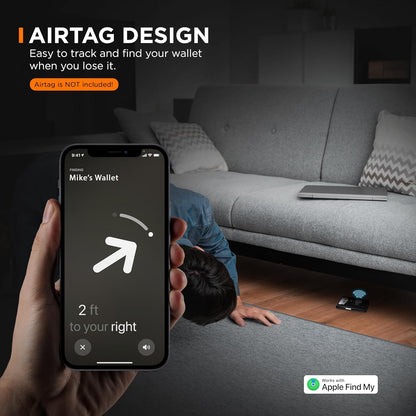 SERMAN BRANDS Money Clip Wallet - Mens Wallets slim Front Pocket RFID Blocking Card Holder Minimalist Mini Bifold