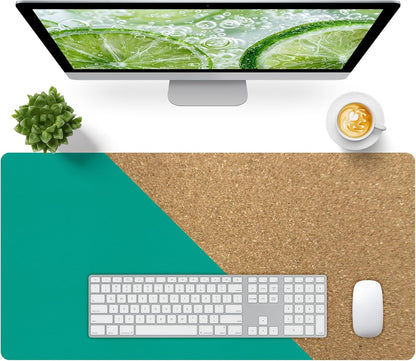 Bloss Green Desk Mat, Leather Desk Pad, Desk Matt for Desktop, Waterproof Desk Pad Mat, Computer Mat for Office Work/Home/Decor/Desk Protector/Cover(31.5 x 15.7 Inches)
