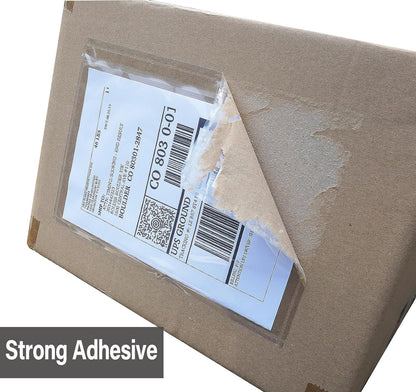 (1200 Pack) BEUYI Clear 9.5'' x 6.7'' Packing List Envelopes, Adhesive Shipping Label Pouches/Sleeves, Easily Fits Half of Letter-Size Paper