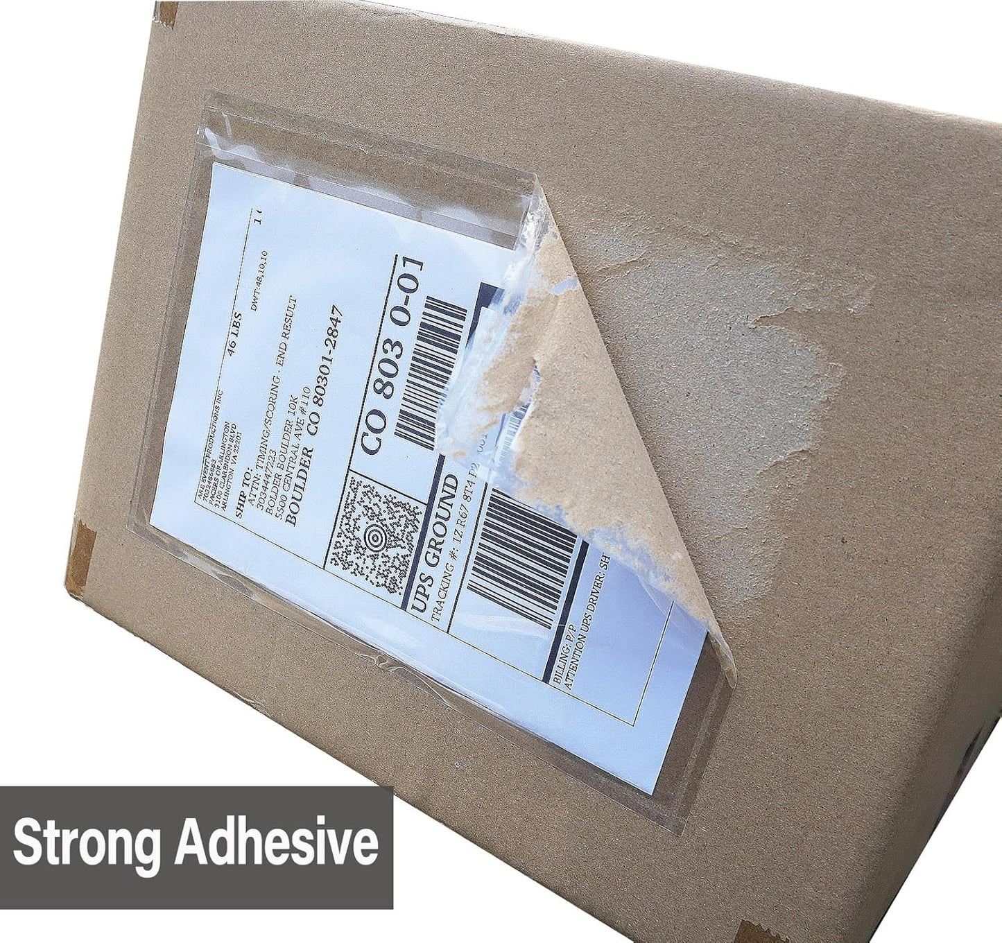 (240 Pack) BEUYI Clear 9.5'' x 6.7'' Packing List Envelopes, Adhesive Shipping Label Pouches/Sleeves, Easily Fits Half of Letter-Size Paper