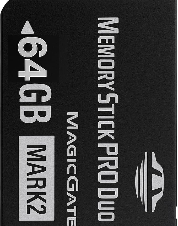 Original 64GB Memory Stick Pro Duo MARK2 - Compatible with PSP1000/2000/3000, DSLR Burst Shooting, MagicGate | High-Speed Read/Write Memory Stick Duo Card for PSP Memory Stick & Cameras