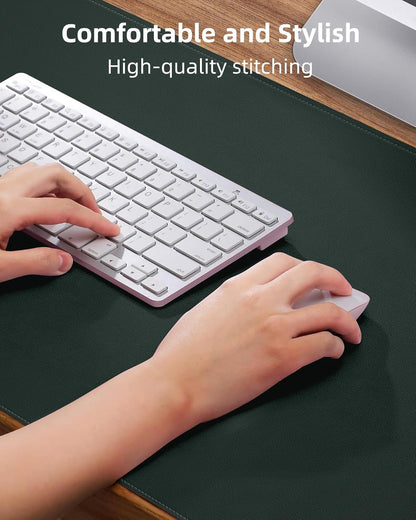 Large Desk Mat 55"x17" - Premium Non-Slip Desk Pad, Waterproof and Scratch-Resistant Office Desk Protector, Large Desk pad Workspace Mat for Home and Office(Dark Green)