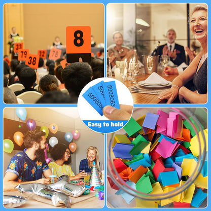 Kosiz 1000 Sheets 25 Bid Raffle Tickets Chinese Auction Ticket Sheets for Events Church (Lake Blue)