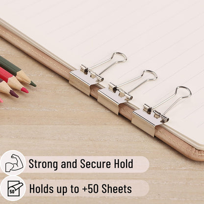 Mr. Pen Binder Clips - 50 Pack, 0.75 in Silver Mini Clips for Paper and Office Use