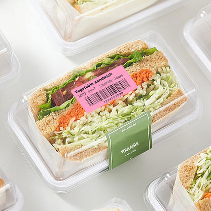 1x2 inch Label Stickers Roll for Thermal Printer 500PCS Pink Colored Removable Freezer Labels Waterproof Blank Sticker Labels to Write on for Food Containers and Jars