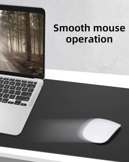 Large Desk Mat,55" x 17"Leather Desk Pad Protector,Large Mouse Pad,Non-Slip PU Leather Desk Blotter, Laptop Desk Pad,Waterproof Desk Writing Pad for Office/Home/Decor (Black)