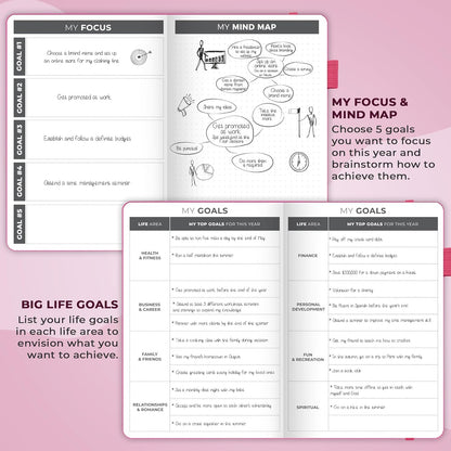 Clever Fox Planner – Undated Weekly & Monthly Planner for Productivity, Time Management & Goals – Organizer Journal – A5 (Hot Pink)