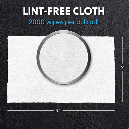 Wipex Max Out Sanitizing Wipes for Gyms - 2000 Wipes Economy Size Refill Rolls for Dispensers, 5"x8" - Ideal for High Volume Commercial Wellness Centers, Schools, Public Facilities & Studios