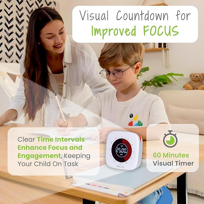 Wobble Stool for Kids Ages 7–12; Adjustable Height Wobble Stools for Classroom Seating with Soft Cushion; Flexible Wiggle Chair for Focus and ADHD Support + Bonus Visual Timer (Sky Blue)