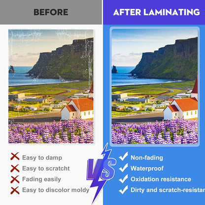 CAREGY Thermal Laminating Pouches, Holds 8.5 x 11 Inch Sheets,200 Pack Laminating Sheets, 3 Mil, 9 x 11.5 Inches Lamination Sheet Paper for Laminator, Clear, Letter Size, Office and School Supplies