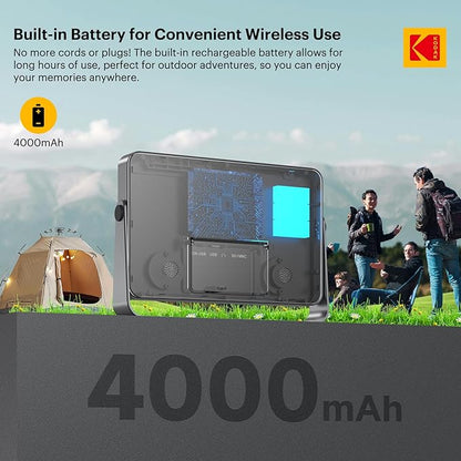 KODAK Wireless Digital Picture Frame with 4000mAh Battery Powered,10.1 Inch 1920x1200 G+G IPS Touch Screen Digital Picture Frame, 32GB Storage, Auto-Rotate, KODAK APP, Gifts for Women
