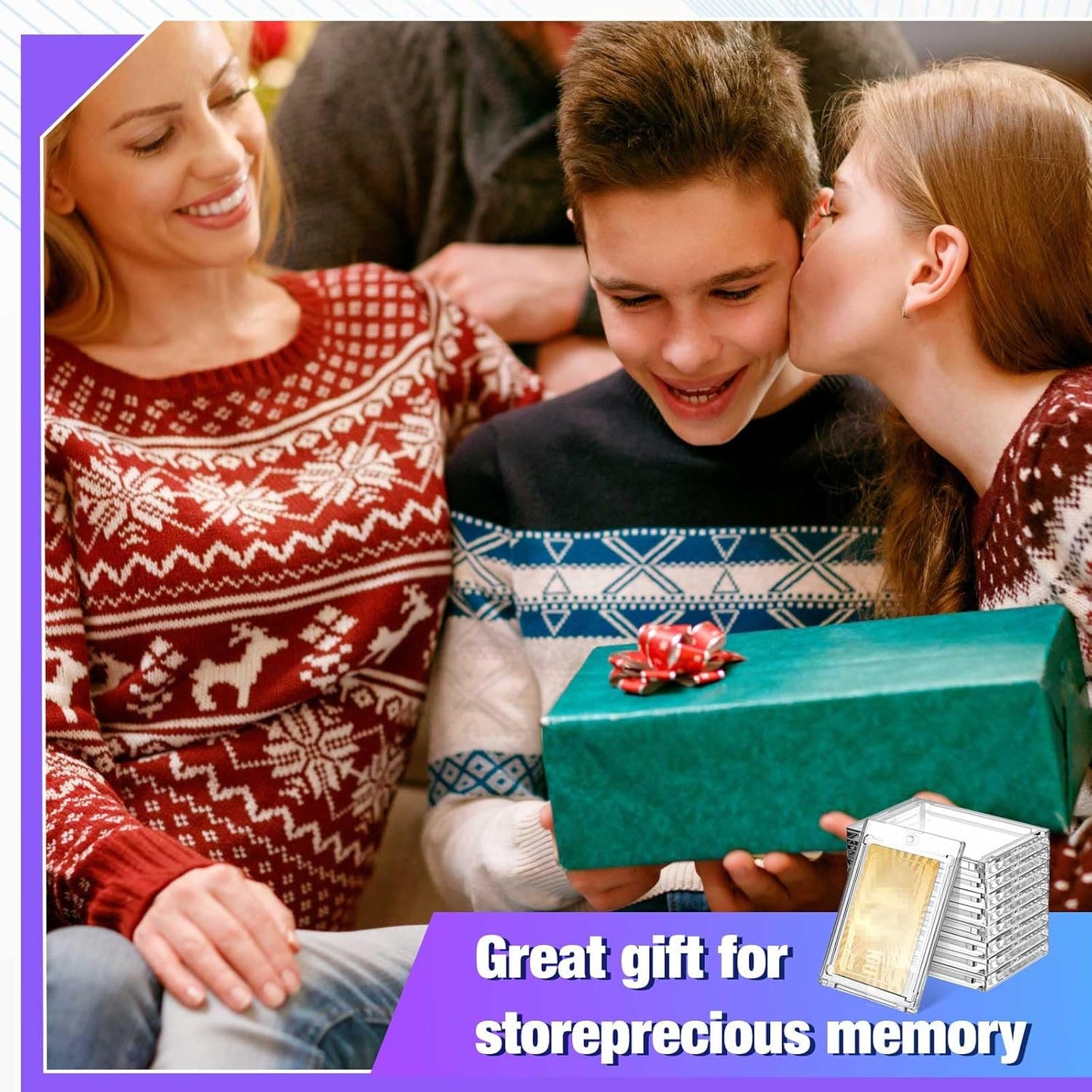 SATINIOR 100 Pcs 100 Pt Magnetic Card Holder, Holder Case Clear Protectors for Thick Baseball Football Hockey Cards