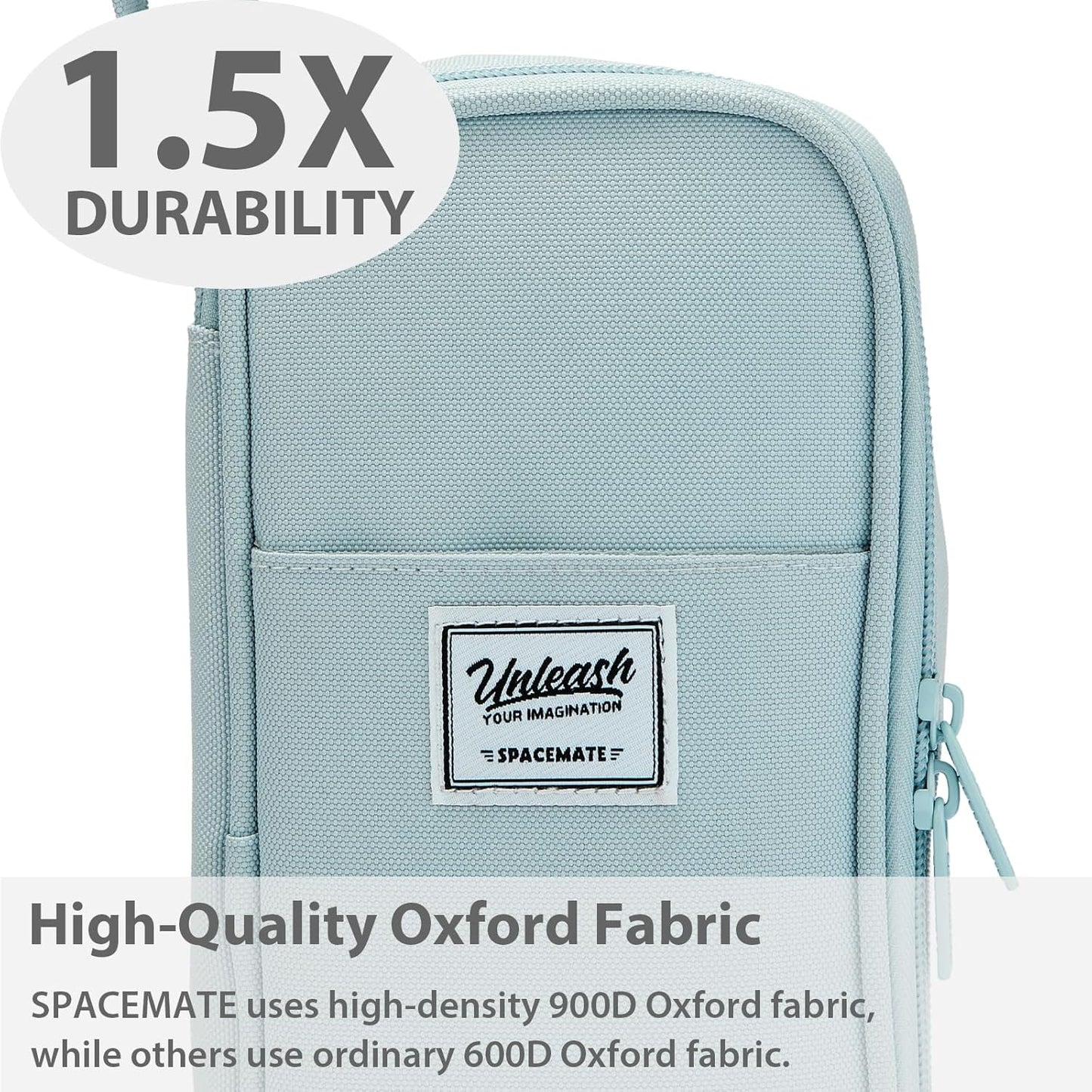 Pencil Case Pouch Box Bag School Supplies Girls Boys Kids, Cute Preppy Stuff Large Big Capacity Aesthetic Pen Organizer, Back to College Stationary, Pink, Classic Stlye, 1800ml