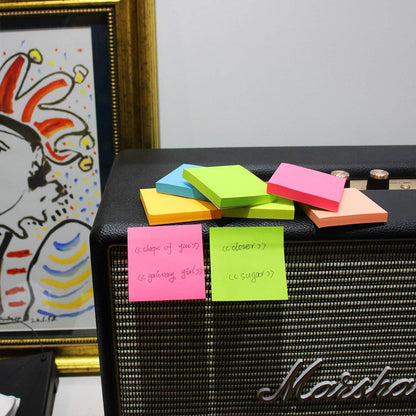 Sticky Notes 3x3 Inches,Bright Colors Self-Stick Pads, Easy to Stick for Home, Office, Notebook, 24 Pads/Pack