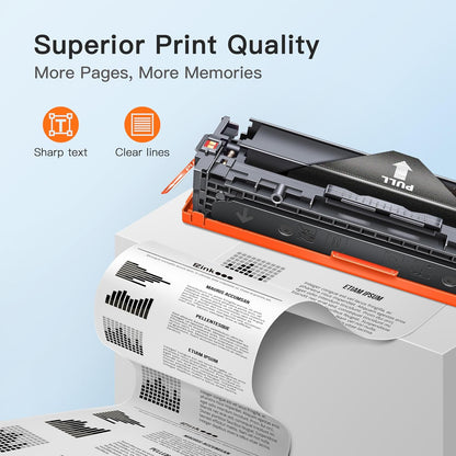 E-Z Ink 131X Compatible Toner Cartridge Replacement for HP 131X 131A CF210X CF210A CF211A CF212A CF213A with HP Laserjet Pro 200 Color M251 M276nw M276n M251n (4 Pack)