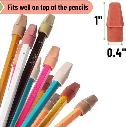 Mr. Pen- Pencil Erasers Toppers, 120 Pack, Colorful, Latex Free, No Smudge, Mr Pen Erasers for Pencils