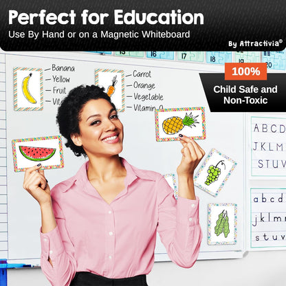 Dry Erase Magnetic Labels 5.6 x 3.7 in, Pattern Borders, Large Dry Erase Magnets, 36-Pack, Erasable Write-On All-Purpose Labels, for Office, Education, Home, Whiteboard