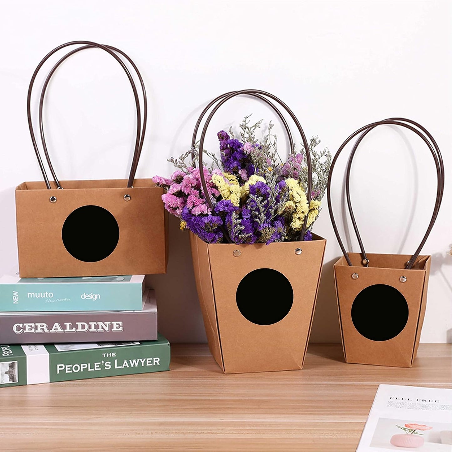 PARLAIM 2 inch Round Color-Code Dot Sticker Labels, 4 Rolls 2000 Adhesive Label Pack in Dispenser Box, Black