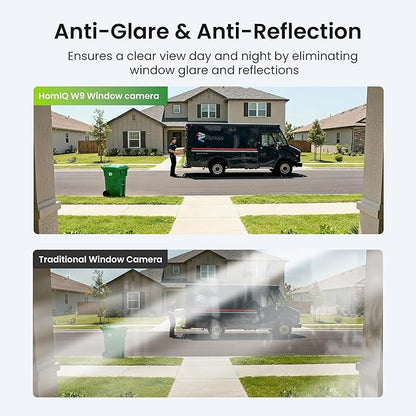 Window Security Camera 3MP 2K, Indoor WiFi Cameras 2.4GHz/5GHz with Colorvue AI Color Night Vision, Person Detection with Auto-Focus, 24/7 Recording Compatible with Alexa & Google Home