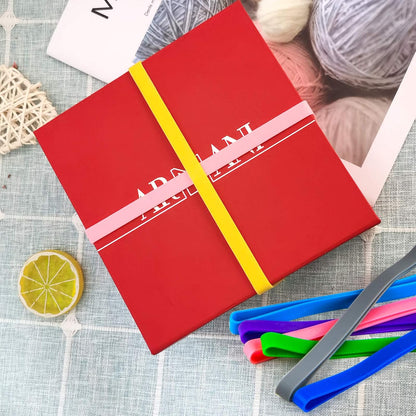 Coopay 36 Pieces Silicone Rubber Bands Colorful Elastic Rubber Wrapping Bands for Books, Art, Exercise, Crab Traps, Cooking, Wrapping, Heat, Cold, UV, Chemical Resistant (12, 8, 5.5 Inches)