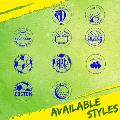 Custom Loyalty Card Personalized Self-Inking Stamp for Business, Reward, Food - Small Round Rubber