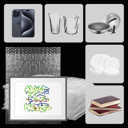 50PCS Clear Bubble Pouches Wrap Bags, 10 x 14 Inch Bubble Out Bag Pouch for Packing & Shipping, Double Layer Bubble Cushion Wrap Bags Protective Bubble Pouches Bags for Moving and Storage