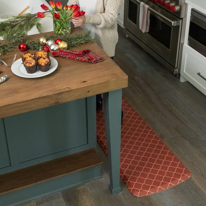 GelPro Elite Premier Anti-Fatigue Kitchen Comfort Floor Mat, 20x48", Lattice Garnet Stain Resistant Surface with therapeutic gel and energy-return foam for health & wellness