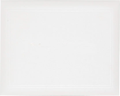 GraduationMall 8.5"x11" Smooth Padded Diploma Cover Certificate Holder White,1-Pack