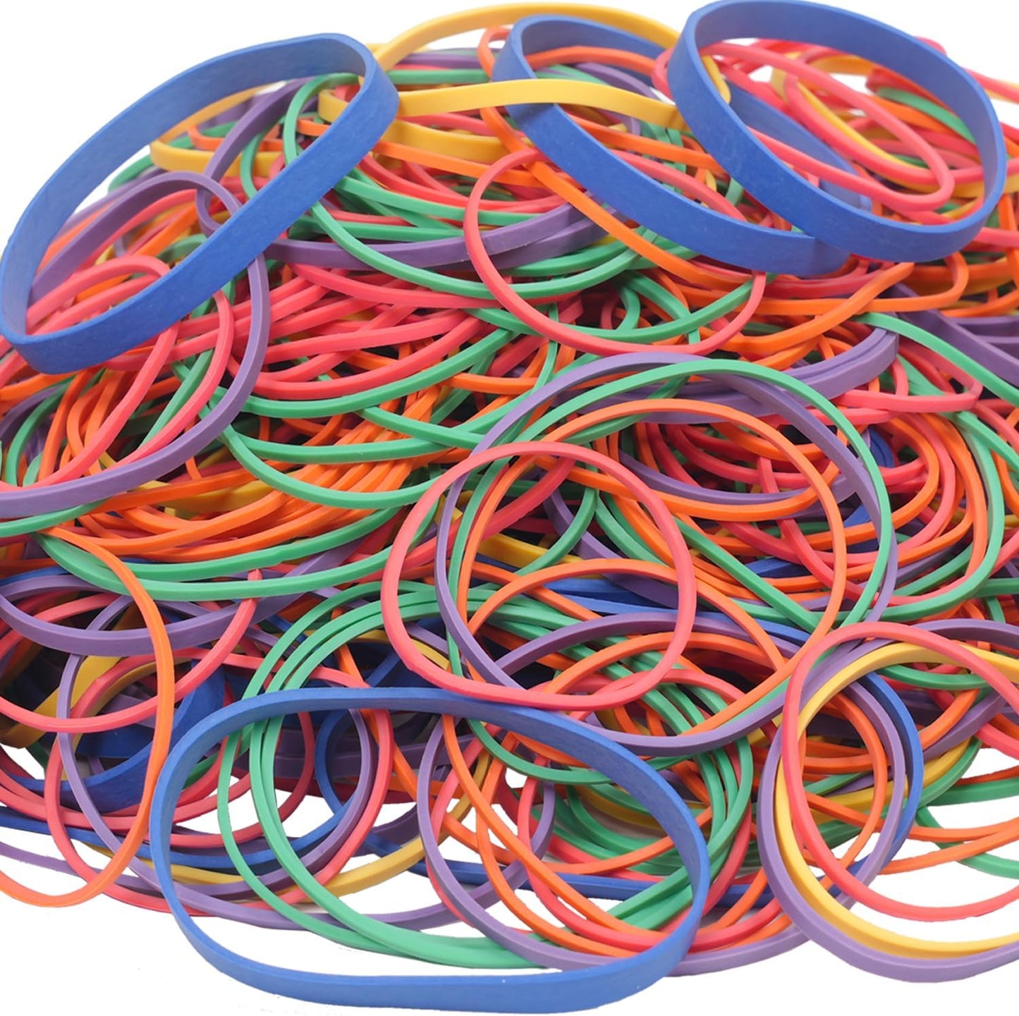 Rubber Bands assorted size multicolor 0.5 lb/227g rubber bands for School Home office supplies size#16,size18,size19,size32,size33,size64