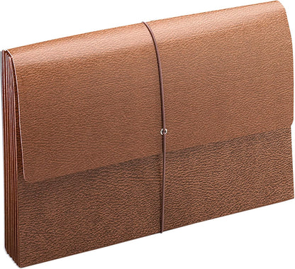 Smead Leather-Like Wallet, 15 x 10 Inches, 3.5-Inch Expansion, 10 per Box (71456)
