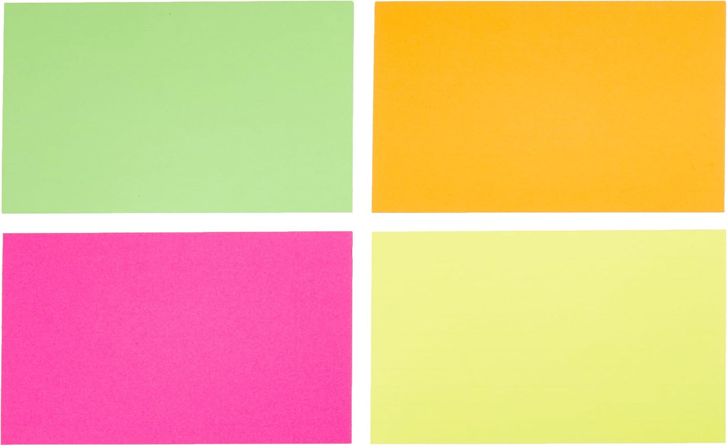 Amazon Basics Ruled Index Flash Cards for Studying and Note Taking, Assorted Neon Colored, 3x5 Inch, 300-Count