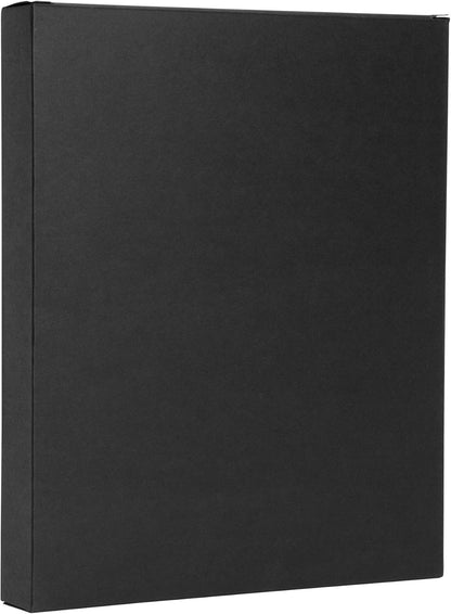 Neil Enterprises Inc. 8" x 10" Black Leather Self-Stick Photo Album - Holds 20 Photos