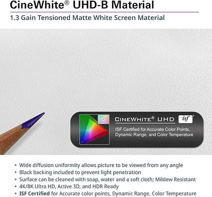 Elite Screens Yard Master 2, 90 inch Outdoor Projector Screen with Stand 16:9, 8K 4K Ultra HD 3D Fast Folding Portable Movie Theater Cinema 90" Indoor Foldable Easy Snap Projection Screen, OMS90H2