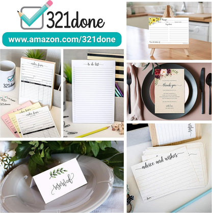 321Done Appointment Reminder Card (50) 2x3.5 White - Business Card Size Your Next Appointment for Hair Nail Salon, Spa, Massage, Hairdresser, Grooming, Doctor, Dentist Office - Simple, Cute