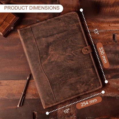 Leather Portfolio, Leather Binder with Pen, Leather Portfolio for Men and Women, Leather Padfolio, Leather Folder, Portfolio Binder, Business Portfolio Men and Women