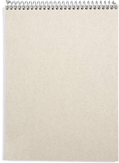 Mintra Office TOP BOUND Durable Spiral Notebooks (White, College Ruled 3pk)