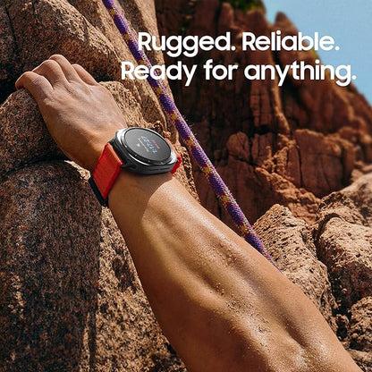 Samsung Galaxy Watch Ultra (2025) 47mm LTE Smartwatch, Titanium Casing, Advanced Sleep Coaching, Running Coach, Energy Score, Heart Rate Tracking, GPS, Titanium White [US Version, 2 Yr Warranty]