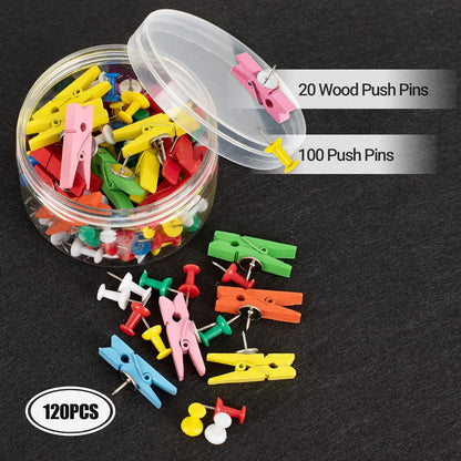 AKTOP Black Cork Bulletin Board 12x12, 1/2" Thick Felt Cork Board Tiles 12 Pack, Small Square Pin Board for Wall, Self Adhesive Corkboards with 120 Push Pin Wood Clips for School, Home & Office