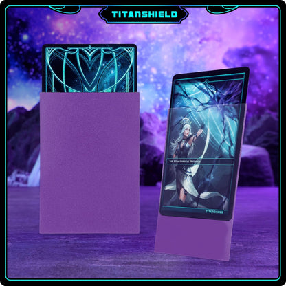 TitanShield (150 Sleeves/Purple Standard Size Board Game Trading Card Sleeves Deck Protector